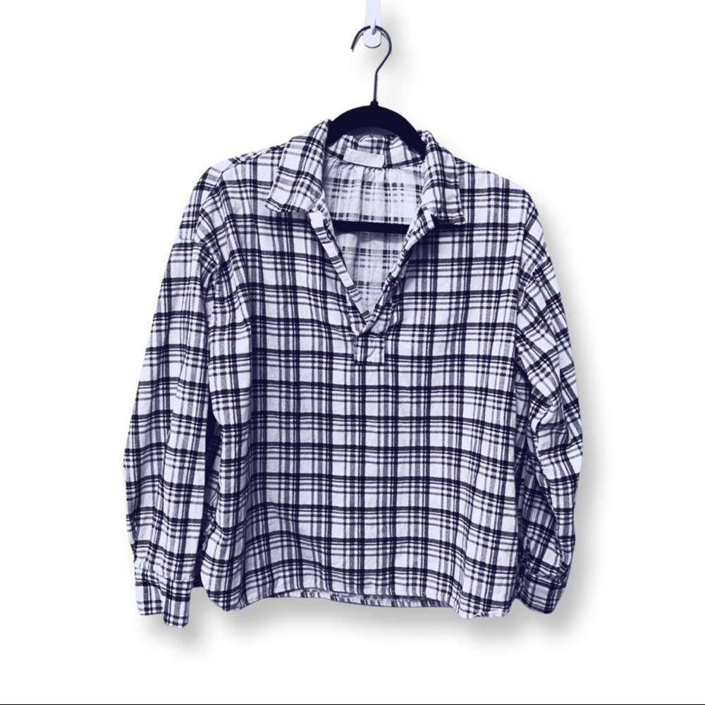 Sundance Catalog CP Shades Plaid Corduroy Top